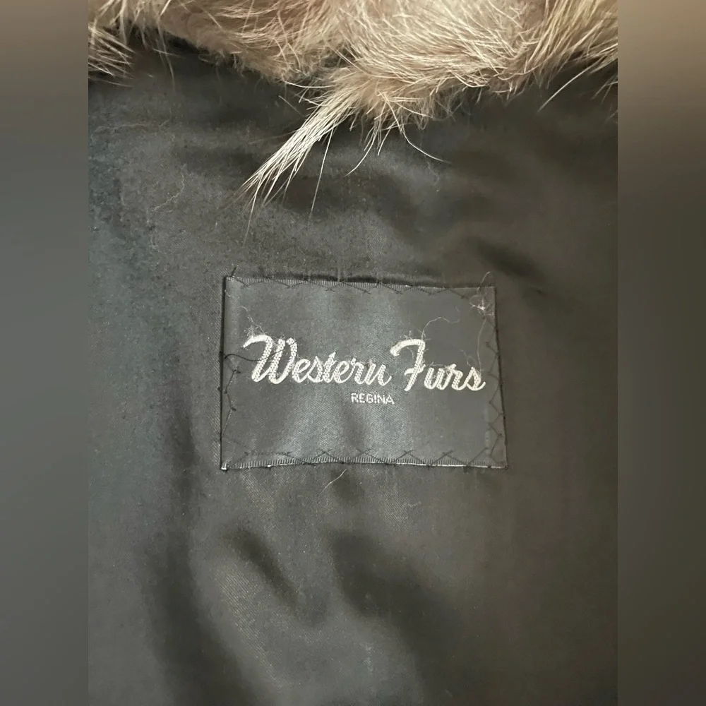 Western Fur Mink and Fox Long Fur Coat - Picture 2 of 8